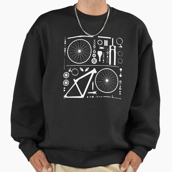 Mountain Bike In Pieces Sweatshirt