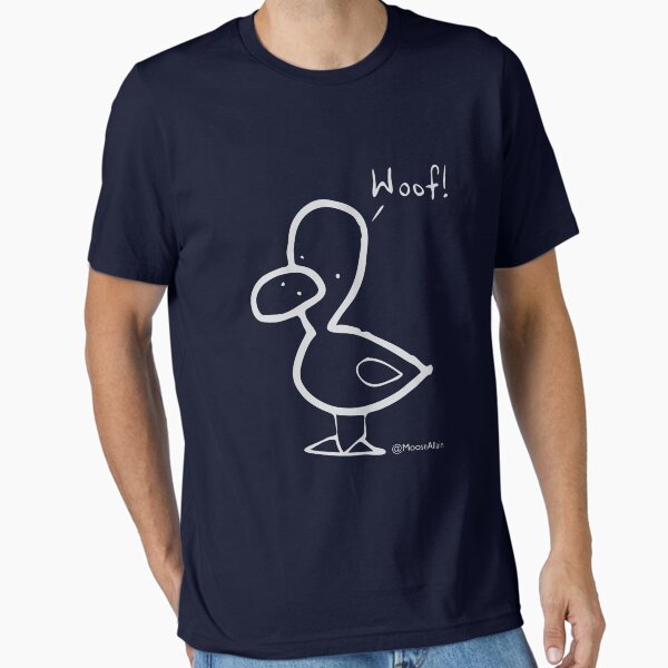 Duck Goes Woof - Pale print for dark t-shirts T-Shirt