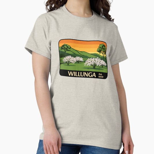 Willunga Retro Design South Australia T-Shirt