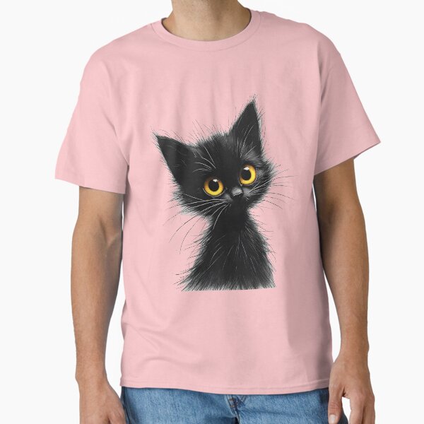Black Cat Kitten Muffin T-Shirt