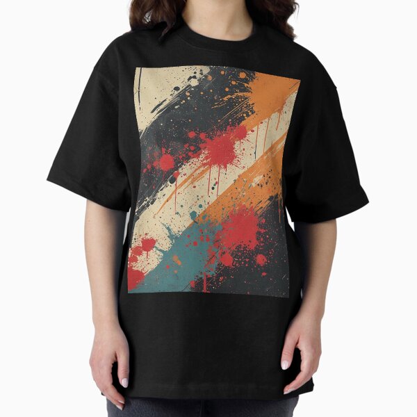 Fall vibes Urban Funk Streetwear Pattern – Abstract Graffiti Splatter & Kinetic Grunge Art T-Shirt