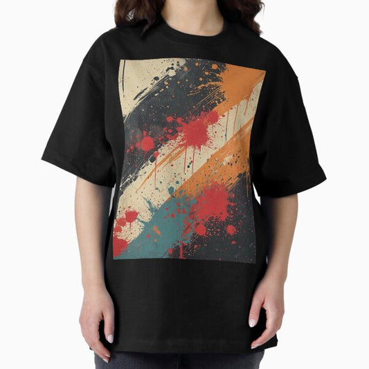Fall vibes Urban Funk Streetwear Pattern – Abstract Graffiti Splatter & Kinetic Grunge Art T-Shirt