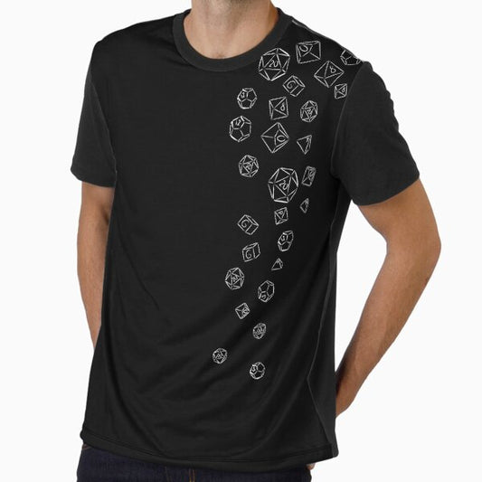 Cascading Dice Graphic T-Shirt
