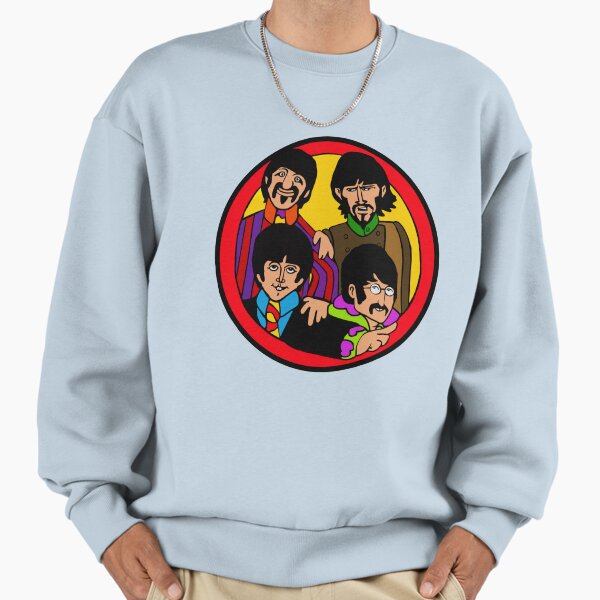 John, Paul, George, Ringo - fab love Blue Meanies Pepperland Yellow Submarine character Sweatshirt