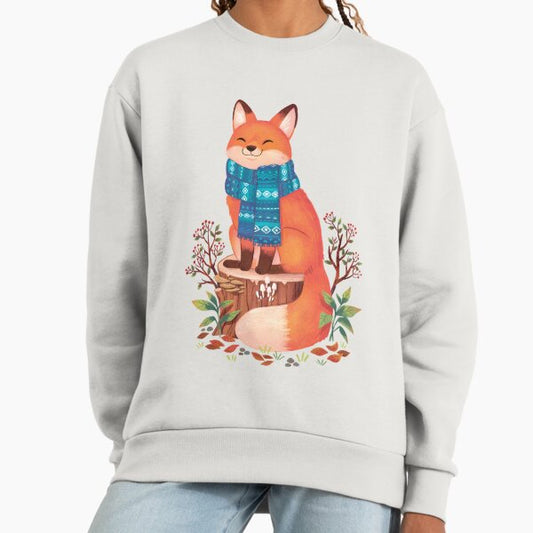 Cozy Scarf Fox: Fall in the Woodlands Sweatshirt