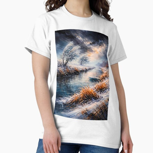 Winter River Serenity T-Shirt