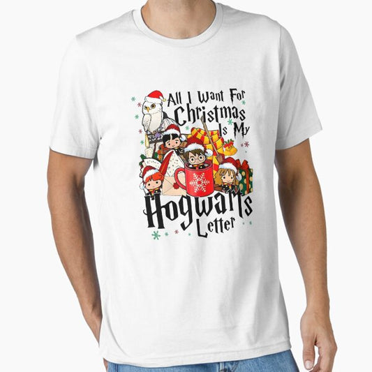 All I Want For Christmas Is Letter T-Shirt