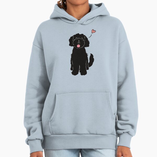 LOVE Black Goldendoodle Dog Hoodie