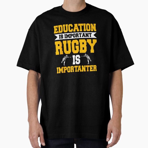 Rugby Is Importanter Funny Sports Quote Bold Typography T-Shirt