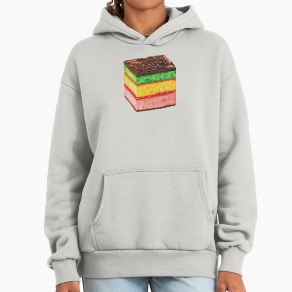 Italian Rainbow Cookie Pattern - Red Hoodie