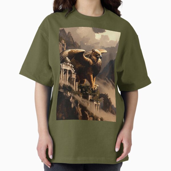 Majestic Griffin Fantasy Creature Art T-Shirt