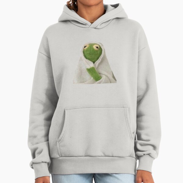 Sad Kermit Mood print Hoodie