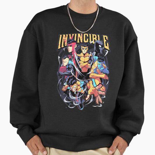 Invincible Mark Superhero Comic Book Sweatshirt