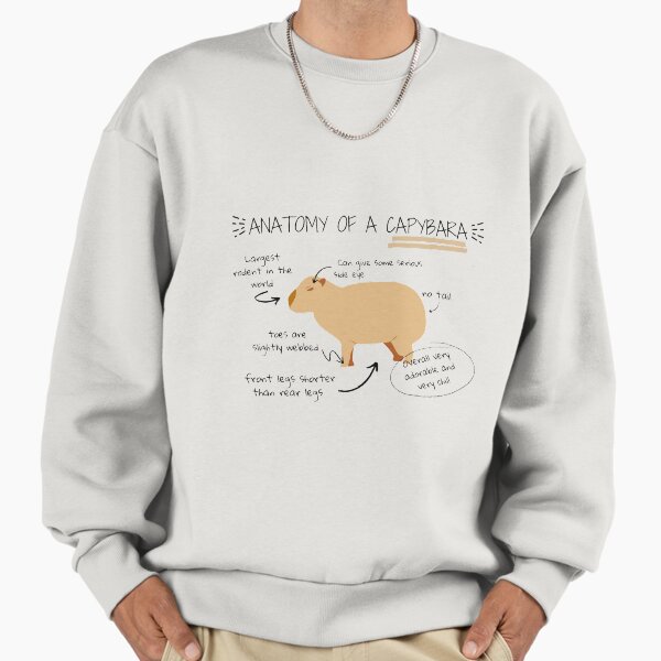Anatomy of a capybara Sweatshirt