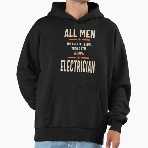 Man Electrician Job Title Gift Hoodie