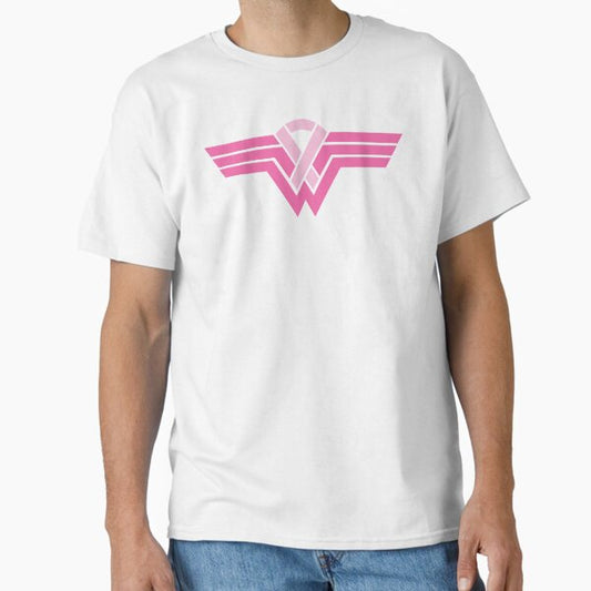 Superhero Ribbon - Breast Cancer Awareness T-Shirt