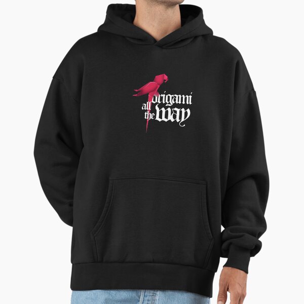 Origami All The Way Paper Folding Japanese Hoodie