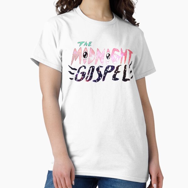 Midnight Gospel Logo with Space Pattern T-Shirt
