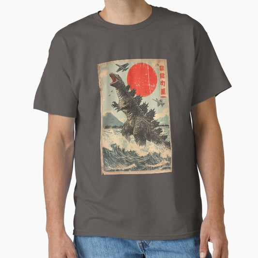 “Gojira Wrath of the Mountain” Kaiju Destruction Game Godzilla 6 T-Shirt