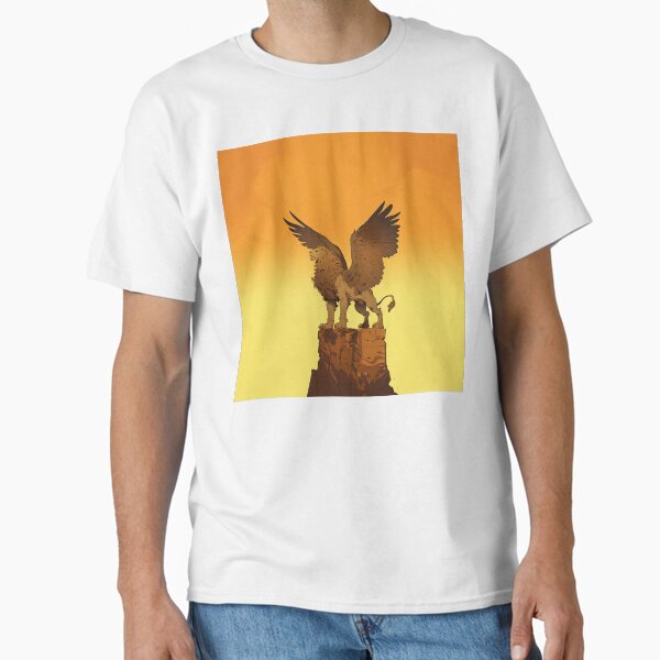 Golden Gryphon Sentinel Of Ancient Skies T-Shirt