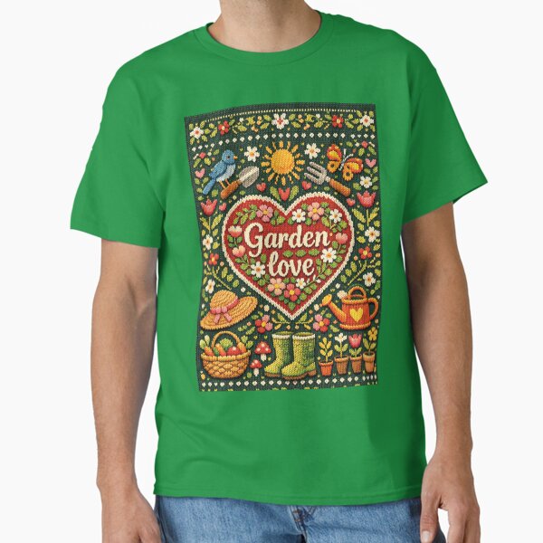 Garden love, creative knitting picture T-Shirt