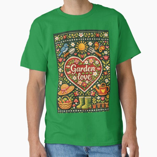 Garden love, creative knitting picture T-Shirt