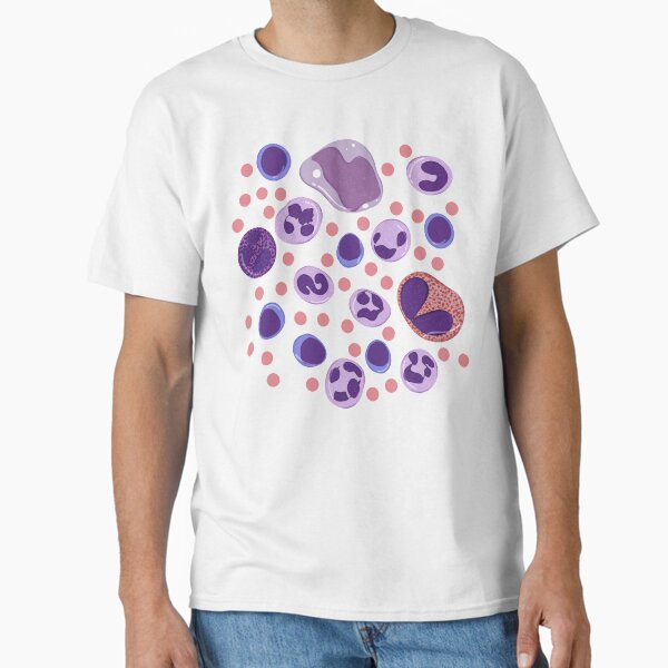 Large White Blood Cell Pattern T-Shirt
