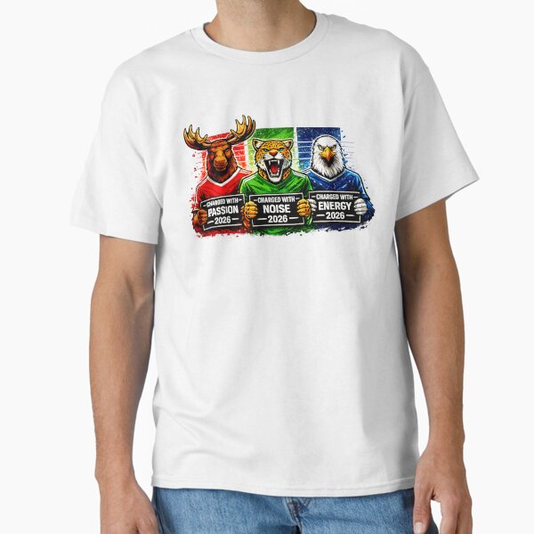Wild Fan Energy Animal Trio – Passion Noise Energy Sports Design T-Shirt