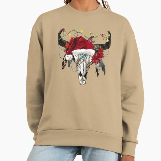 Christmas Vintage Western Bull Sweatshirt