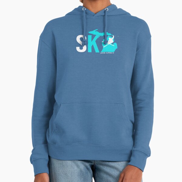 Michigan Ski in Blue/White Hoodie