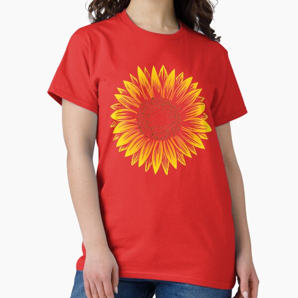 Sunflower floral for summer Gift Womens Fall flowers Sunflower T-Shirt