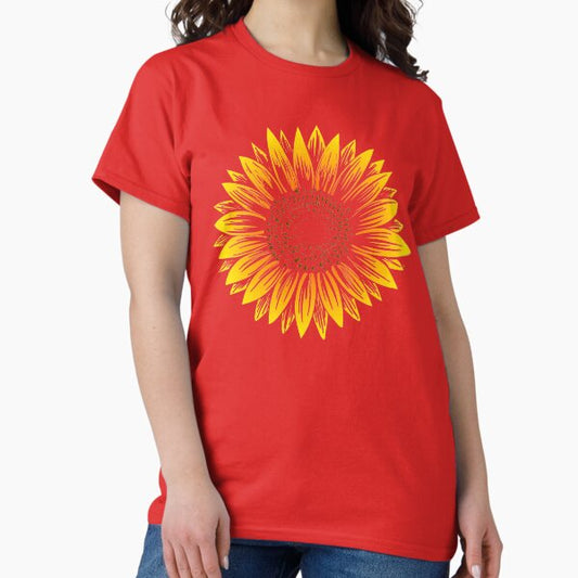 Sunflower floral for summer Gift Womens Fall flowers Sunflower T-Shirt