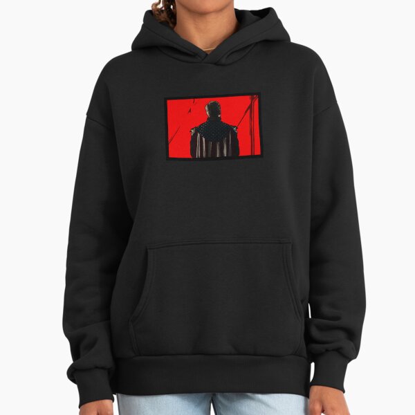 Villain in Red and Blue Hoodie