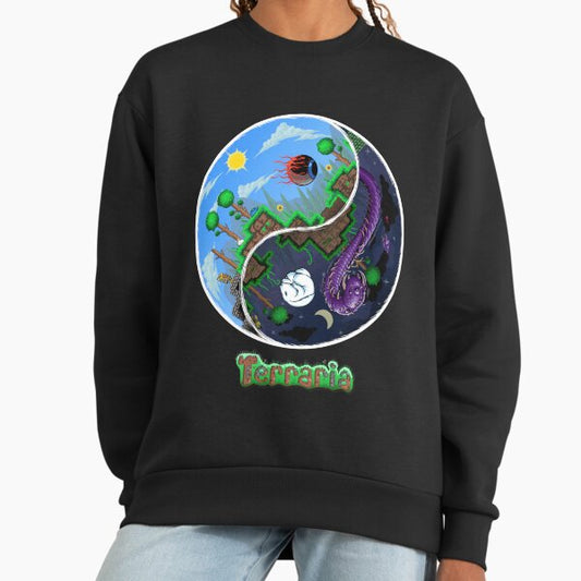 Terraria Game Night And Day Horror Design Sweatshirt