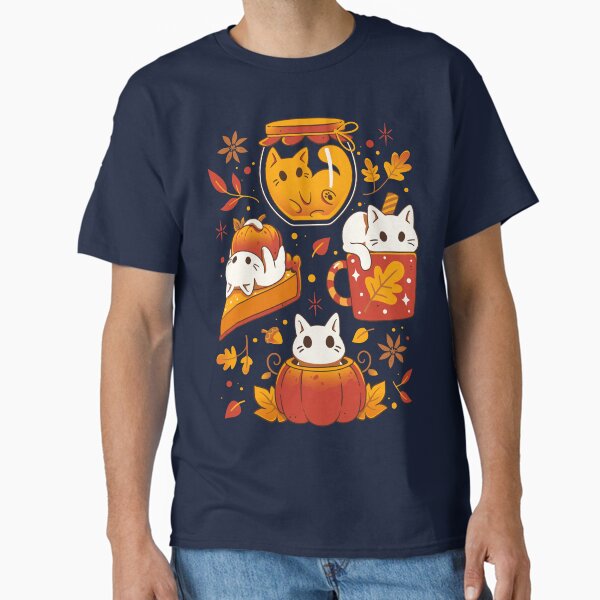 Pumpkin Party Kittens - Fall Cats T-Shirt
