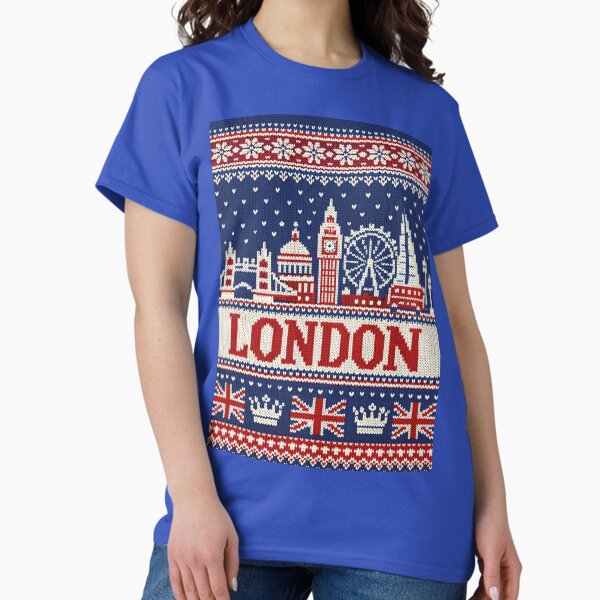 London skyline, knitted picture T-Shirt