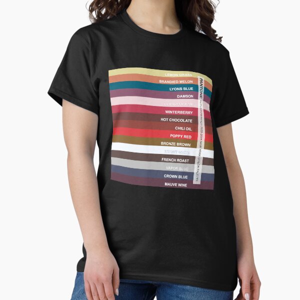 New York Fashion Week palette, Autumn Winter 2025-2026 - 15 colors with color names T-Shirt