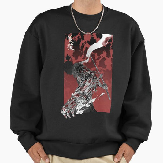 Wolf With Katana Sekiro T Shirt Sekiro Comic Anime Retro Pop Culture Sweatshirt