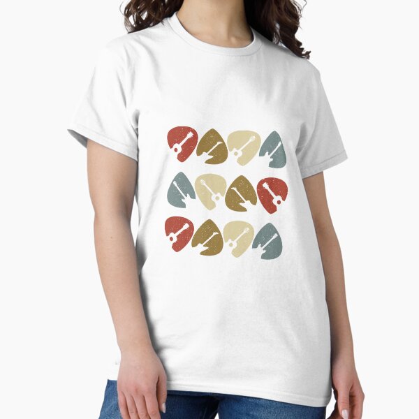 Guitar picks retro pattern T-Shirt