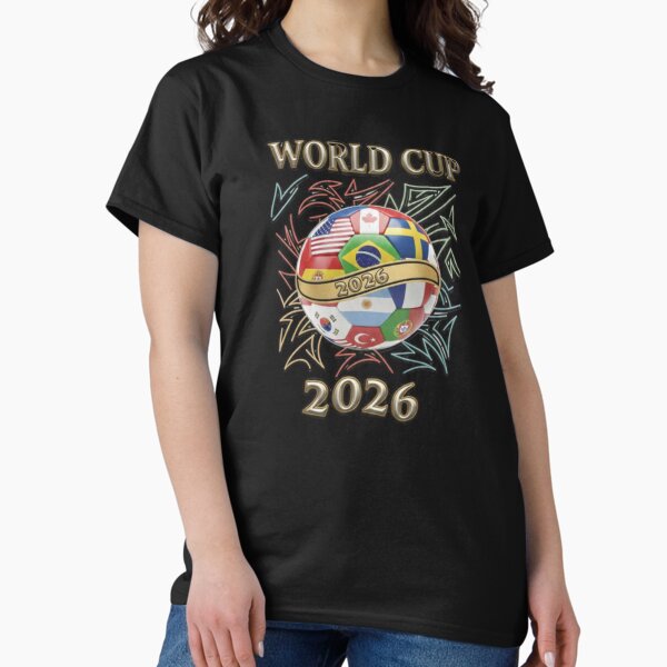 2026 World Cup Soccer Ball Flags - Global Football Championship Celebration T-Shirt