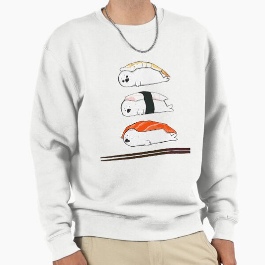 Nigiri, except it's baby Harp Seals Sweatshirt