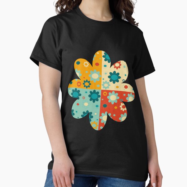 Spring flowers in four colours T-Shirt