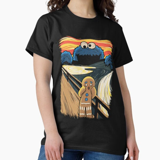 Cookie Monster Scream Parody T-Shirt For Funny Fans, Gift For Pop Culture Lovers T-Shirt
