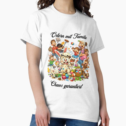 Easter chaos galore – Fun family Easter design T-Shirt