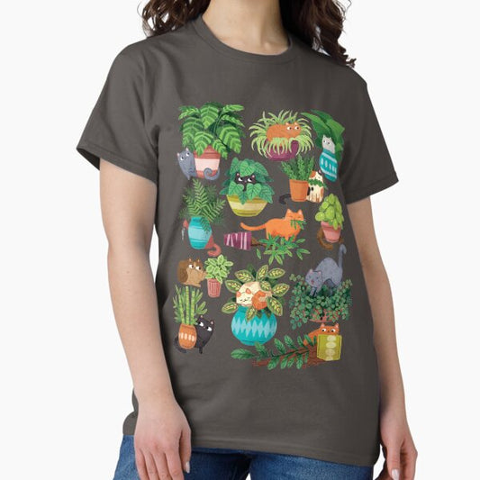 Cats And Plants T-Shirt