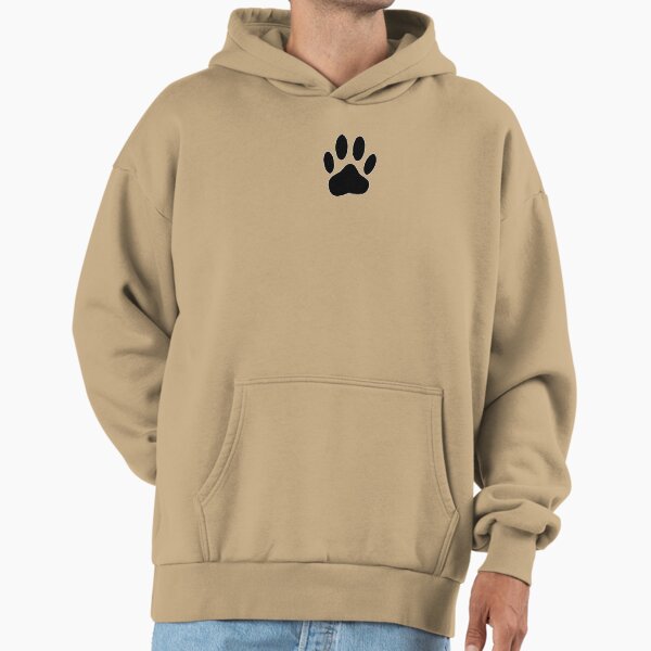 Black Dog Paw Print Hoodie