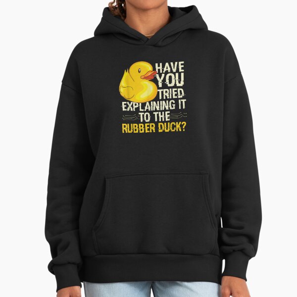 Funny Programmer - Rubber Duck Debugging, Funny Programmer Gift Design Hoodie