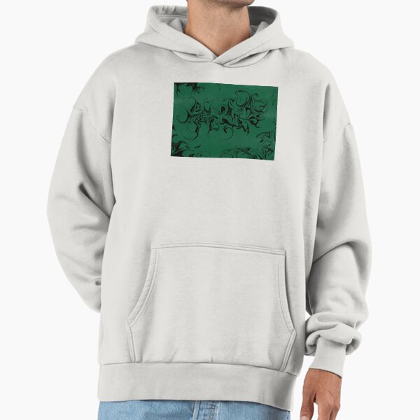 Deep green swirls Hoodie
