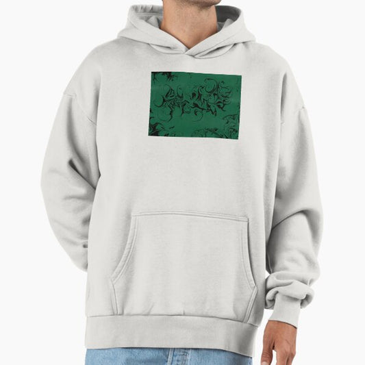 Deep green swirls Hoodie