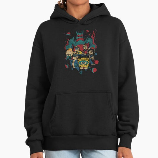 Spongebob Squarepants Superhero Group Poster Hoodie